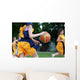 Girls Playing Basketball Wall Decal