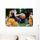 Girls Playing Basketball Wall Decal