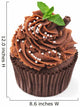 Chocolate Cupcake Wall Decal