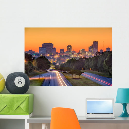 Columbia Sc Skyline Wall Decal
