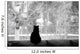 Silhouette Cat Watching for Wall Decal