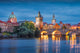 Prague Night Charles Bridge Wall Decal