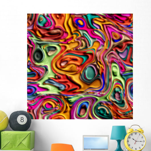 Seamless Paint Palette Removable Wall Decal