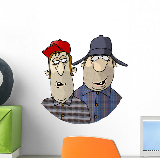 Two Rednecks Wall Decal