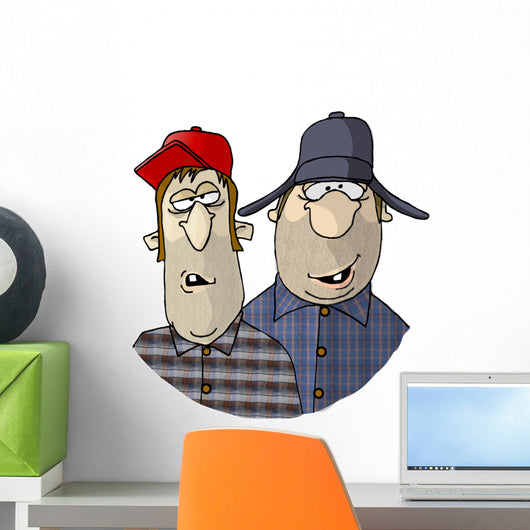 Two Rednecks Wall Decal