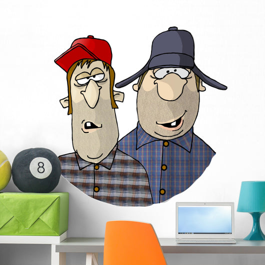 Two Rednecks Wall Decal