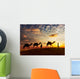 Two Cameleers Camel Drivers against Sunset Wall Decal