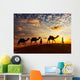 Two Cameleers Camel Drivers against Sunset Wall Decal