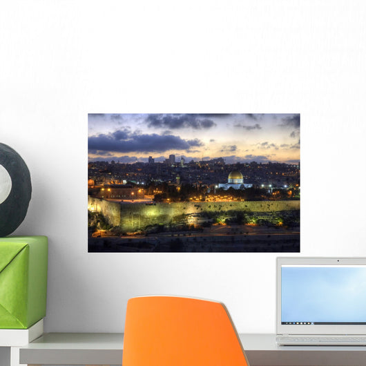 Old City Jerusalem Sunset Wall Decal