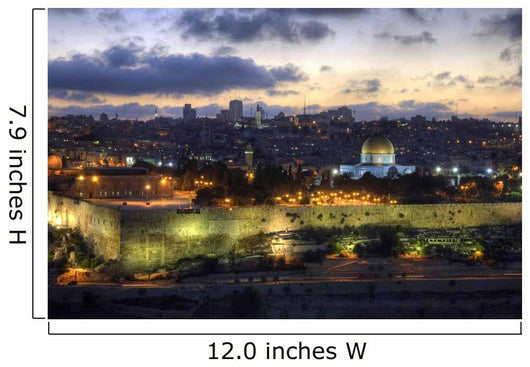 Old City Jerusalem Sunset Wall Decal