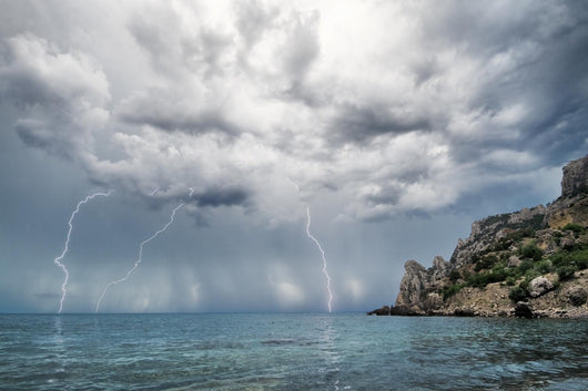 Lightning and Thunderstorm above Wall Decal
