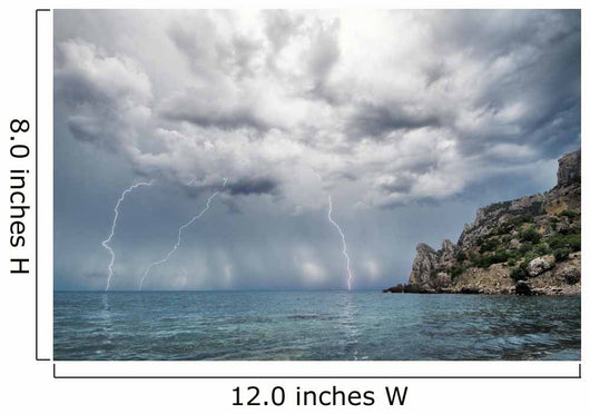 Lightning and Thunderstorm above Wall Decal