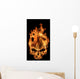 Fire Skull Wall Decal