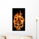 Fire Skull Wall Decal