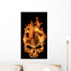 Fire Skull Wall Decal