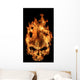 Fire Skull Wall Decal