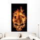 Fire Skull Wall Decal
