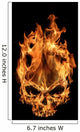 Fire Skull Wall Decal
