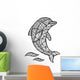 Stylized Vector Dolphin Zentangle Wall Decal