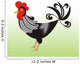 Rooster Illustration Wall Decal
