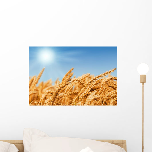 Golden Wheat Field Wall Decal