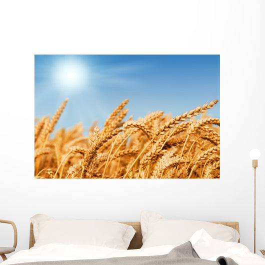 Golden Wheat Field Wall Decal