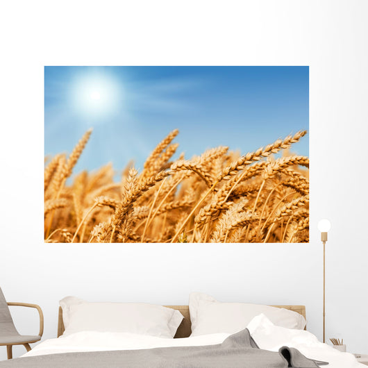 Golden Wheat Field Wall Decal