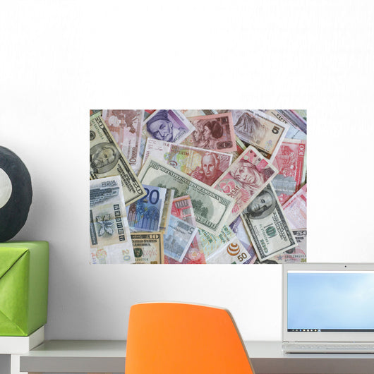 Foreign Currency Wall Decal