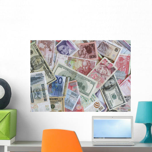 Foreign Currency Wall Decal