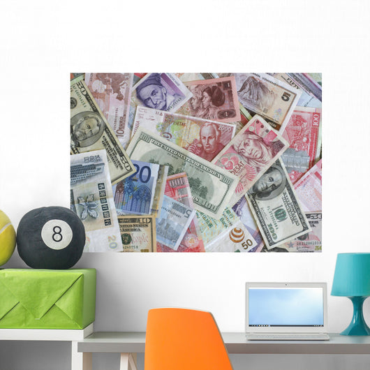 Foreign Currency Wall Decal