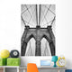 Black and White Brooklyn Bridge New York Vertical Wall Decal