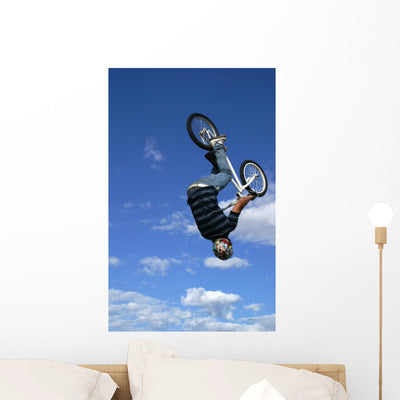 Dangerous Trick Wall Decal shown on a wall