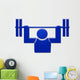 Weightlifting  Symbol Wall Decal