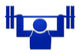 Weightlifting  Symbol Wall Decal