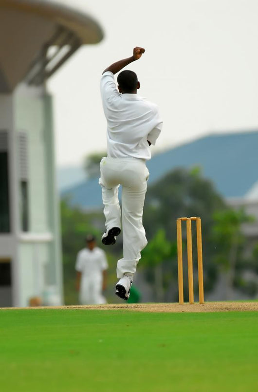 Stock Photo Cricket Bowler Wall Decal