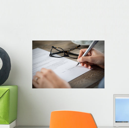 Signing Form Wall Decal