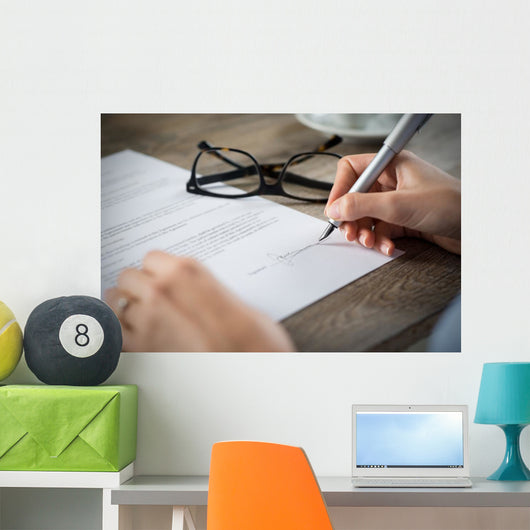 Signing Form Wall Decal