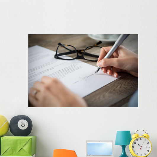 Signing Form Wall Decal