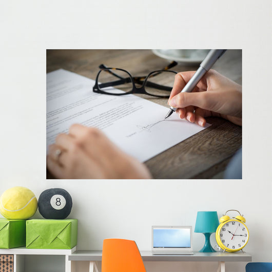 Signing Form Wall Decal