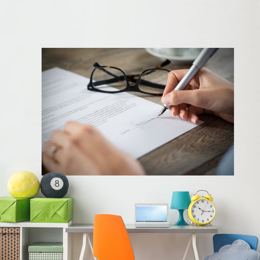 Signing Form Wall Decal