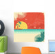 Vintage Nature Tropical Seascape Wall Decal