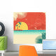 Vintage Nature Tropical Seascape Wall Decal