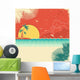 Vintage Nature Tropical Seascape Wall Decal