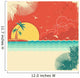 Vintage Nature Tropical Seascape Wall Decal