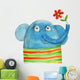 Elephant with Flower Watercolor Wall Decal