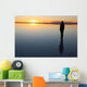 Silhouette of a Person Reflected in Water Wall Decal
