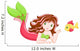 Mermaid with Fish Wall Decal