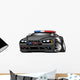 Police Muscle Car Cartoon Wall Decal