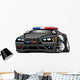 Police Muscle Car Cartoon Wall Decal