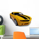 Yellow American Sports Car Wall Decal